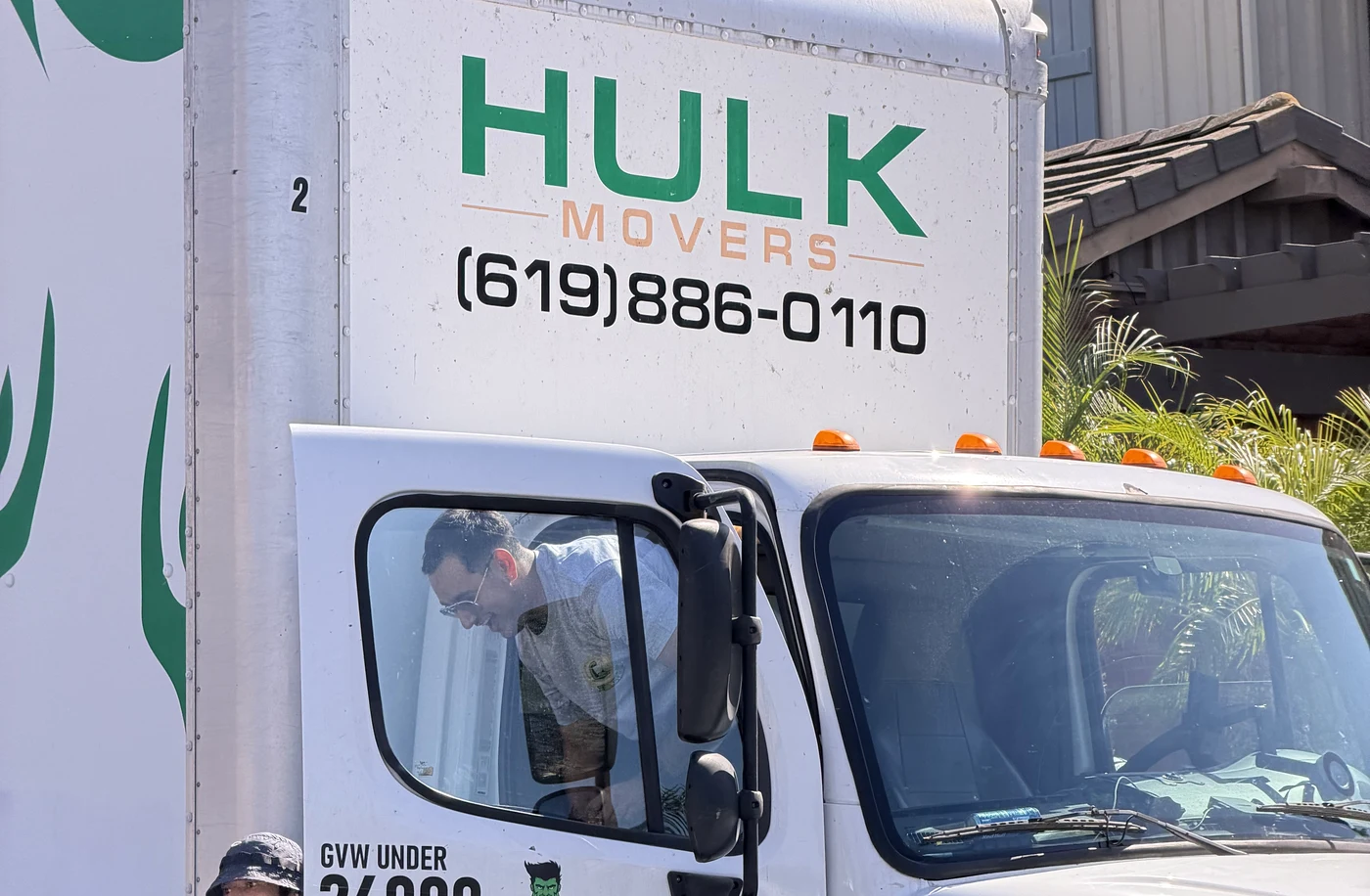 The Hulk Movers box truck